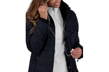 Image of Obermeyer Devon Down Jacket - Womens, Black Frost, 14 Petite, 11139-21024-14P