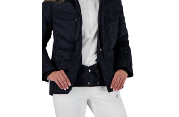 Image of Obermeyer Devon Down Jacket - Womens, Black Frost, 14 Petite, 11139-21024-14P