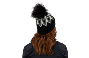 Image of Obermeyer Fair Isle FF Pom Beanie - Womens, Black, One Size, 18068-16009-ONE SIZE