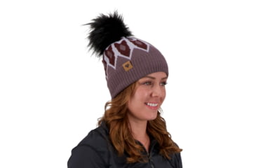 Image of Obermeyer Fair Isle FF Pom Beanie - Womens, Purple Reign, One Size, 18068-21179-ONE SIZE