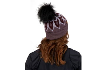 Image of Obermeyer Fair Isle FF Pom Beanie - Womens, Purple Reign, One Size, 18068-21179-ONE SIZE