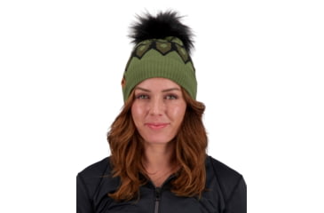 Image of Obermeyer Fair Isle FF Pom Beanie - Womens, Saguaro, One Size, 18068-21189-ONE SIZE