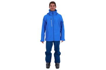 Image of Obermeyer Foraker Shell Jacket - Mens, Blue Vibes, Extra Large, 22078-BLUE VIBES-XL