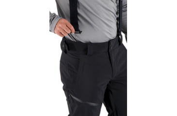 Image of Obermeyer Force Suspender Pant - Mens, Black, Small, 25011-16009-S