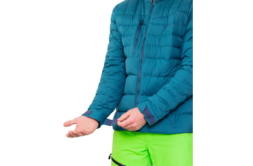 Image of Obermeyer Klaus Down Jacket - Men's, Large, Blue Agave, 24010-22163-L