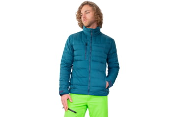 Image of Obermeyer Klaus Down Jacket - Men's, Large, Blue Agave, 24010-22163-L