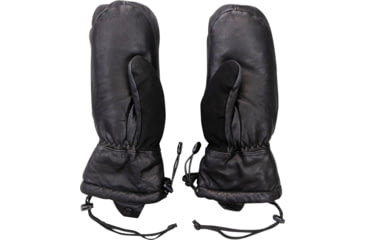 Image of Obermeyer Leather Down Mitten - Womens, Black, L, 18047-16009-L