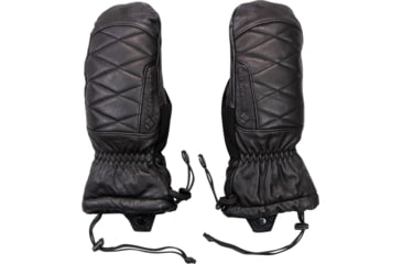 Image of Obermeyer Leather Down Mitten - Womens, Black, L, 18047-16009-L