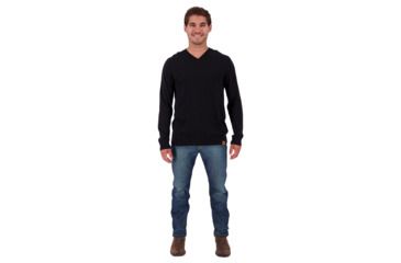 Image of Obermeyer Mason V-Neck Sweater - Mens, Black, Large, 26023-BLACK-L