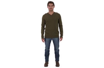 Image of Obermeyer Mason V-Neck Sweater - Mens, Military Time, Medium, 26023-MILITARY TIME-M