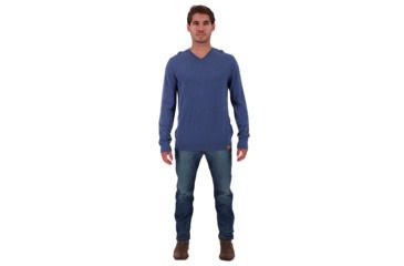 Image of Obermeyer Mason V-Neck Sweater - Mens, Slate The Facts, Extra Large, 26023-SLATE THE FACTS-XL