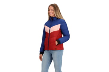 Image of Obermeyer Peyton Down Jacket - Womens, Cherry Wood, Extra Small, Regular, 11201-23046-XS