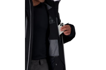 Image of Obermeyer Raze Jacket - Men's, 2XL, Regular, Black, 21113-16009-2XL