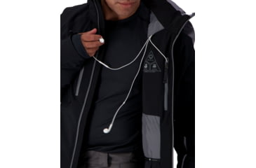 Image of Obermeyer Raze Jacket - Men's, 2XL, Regular, Black, 21113-16009-2XL