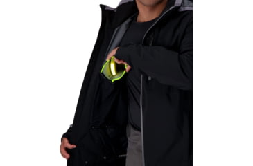 Image of Obermeyer Raze Jacket - Men's, 2XL, Regular, Black, 21113-16009-2XL