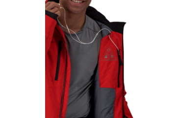 Image of Obermeyer Raze Jacket - Men's, Small, Regular, Brakelight, 21113-19042-S