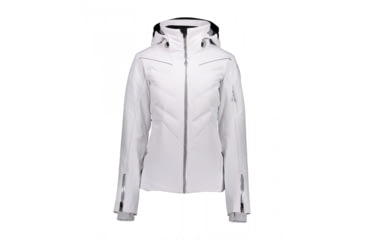 Image of Obermeyer Razia Down Hybrid Insulated Ski Jacket - Womens, White, 6, 11112-16010-6