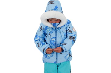 Image of Obermeyer Roselet Jacket - Girls, Roses-R-Blue, 4, 51075-21028-4