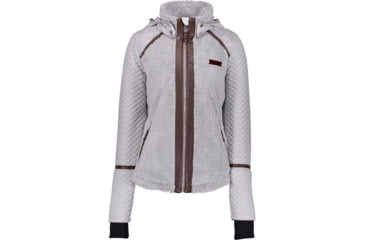 Image of Obermeyer Stella Fleece Jacket - Womens, Fog, Large, 17035-FOG-L
