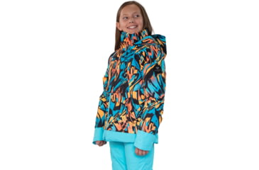 Image of Obermeyer Taja Print Jacket - Girls, Small, Swirl-Wind, 31081-22125-S