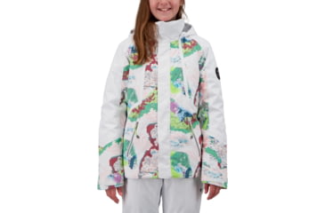 Image of Obermeyer Taja Print Jacket - Girls, Uncharted, Medium, 31071-21136-M