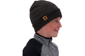 Image of Obermeyer TB Eugene Beanie - Boys, Coal, One Size, 48015-20004-ONE SIZE