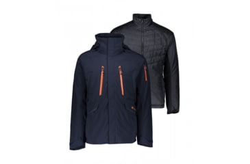 Image of Obermeyer Troika System Ski Jacket - Mens, Nocturnal Blue, Small, 21070-18169-S
