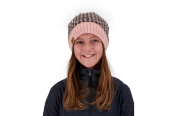 Image of Obermeyer Tucson FF Pom Beanie - Girls, Pink Sand, One Size, 38016-21050-ONE SIZE