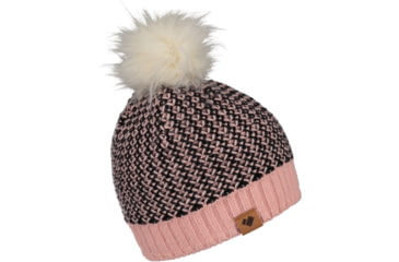 Image of Obermeyer Tucson FF Pom Beanie - Girls, Pink Sand, One Size, 38016-21050-ONE SIZE