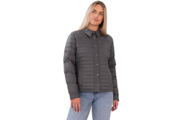 Image of Obermeyer Willa Down Shirt - Women's, Small, Coal, 14062-20004-S