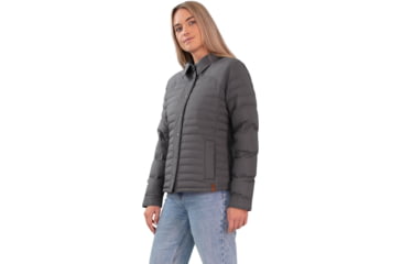 Image of Obermeyer Willa Down Shirt - Women's, Small, Coal, 14062-20004-S