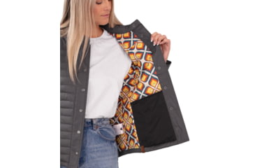 Image of Obermeyer Willa Down Shirt - Women's, Small, Coal, 14062-20004-S