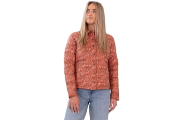 Image of Obermeyer Willa Down Shirt - Women's, Extra Large, Rosewood Meadow, 14062-22147-XL