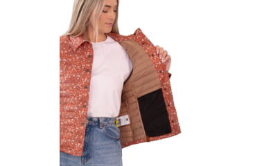 Image of Obermeyer Willa Down Shirt - Women's, Extra Large, Rosewood Meadow, 14062-22147-XL