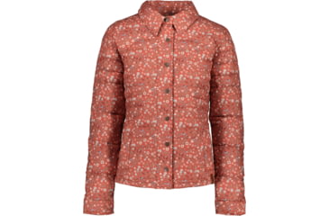 Image of Obermeyer Willa Down Shirt - Women's, Extra Large, Rosewood Meadow, 14062-22147-XL