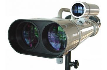 Image of Oberwerk 100mm Binocular Telescope w/ 25x Eyepiece, Tripod, Case