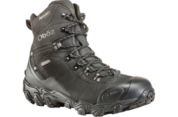 Image of Oboz Bridger 8in Insulated B-DRY Winter Shoes - Mens, Midnight Black, 8, Medium, 82001-Midnight Black-M-8