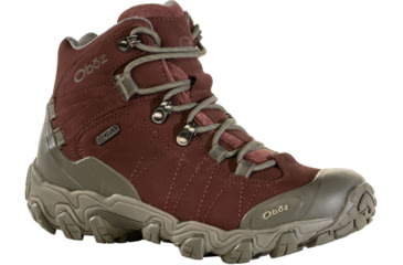 Image of Oboz Bridger Mid B-Dry Hiking Boots - Women's, Port, 7.5, 22102-Port-M-7.5
