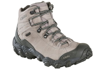 Image of Oboz Bridger Mid B-DRY Hiking Shoes - Womens, Wide, Frost Gray, 6, 22102-Frost Gray-Wide-6