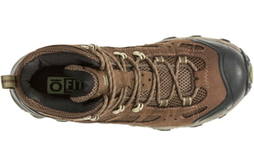Image of Oboz Bridger Vent Mid B-DRY Hiking Boots - Mens, Slate Brown / Mayfly Green, 9, 24201-SBMG-MEDIUM-9-DEMO
