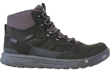 Image of Oboz Burke Mid Leather B-Dry Boots - Mens, Black Sea, 10, 79401-189-10