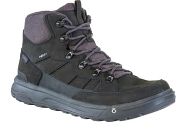 Image of Oboz Burke Mid Leather B-Dry Boots - Mens, Black Sea, 10, 79401-189-10