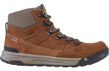 Image of Oboz Burke Mid Leather Waterproof Boots - Mens, Grizzly, 9, Medium, 79401-Grizzly-Medium-9