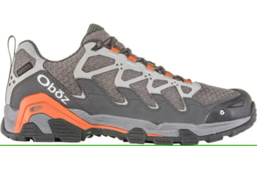 Image of Demo, Oboz Cirque Low B - Dry - Mens, Pewter/Burnt Orange, 9, 41501-9