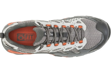 Image of Demo, Oboz Cirque Low B - Dry - Mens, Pewter/Burnt Orange, 9, 41501-9