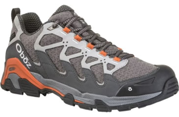 Image of Demo, Oboz Cirque Low B - Dry - Mens, Pewter/Burnt Orange, 9, 41501-9