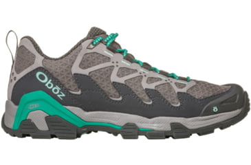 Image of Oboz Cirque Low - Womens, Pewter/ Vivid Green, Medium, 6.5, 41402-PVG-M-6.5