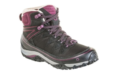 Image of Oboz Juniper 6 Inch Insulated B-Dry - Womens, Eclipse Black/ Beet, Medium, 8, 80702-EBB-M-8
