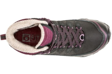 Image of Oboz Juniper 6 Inch Insulated B-Dry - Womens, Eclipse Black/ Beet, Medium, 8, 80702-EBB-M-8