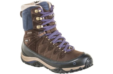 Image of Oboz Juniper 8 Inch Insulated B-Dry - Womens, Cocoa/ Cobalt, Medium, 6.5, 81702-CocoaCobalt -Medium-6.5